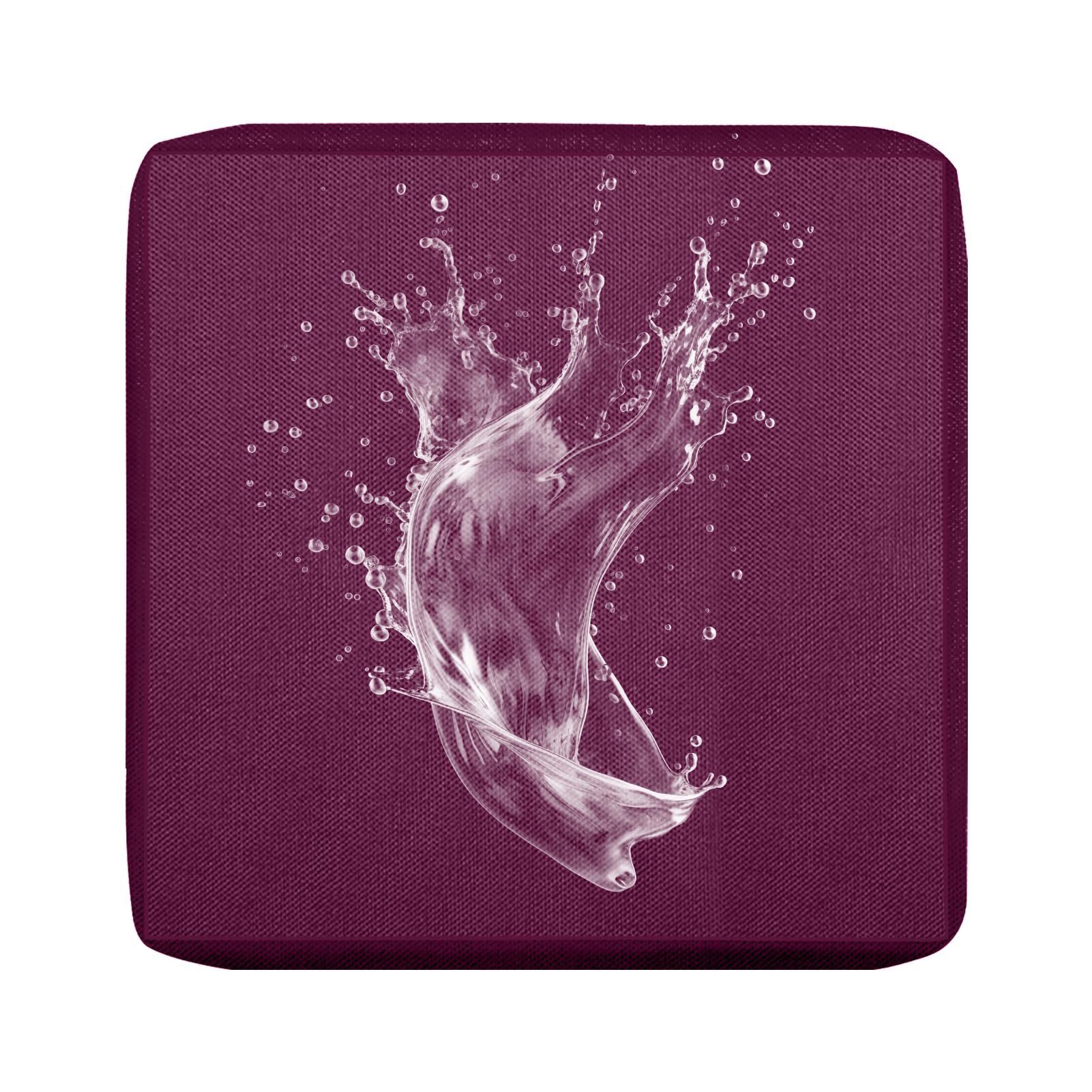 BXFUL Outdoor Patio Sofa Cushion Cover, Waterproof Stretch Replacement Seat Cushion Cover for Outdoor Furniture Garden Backyard with Zipper, Washable Furniture Cover (Purple,65x65cm(Pack of 1))