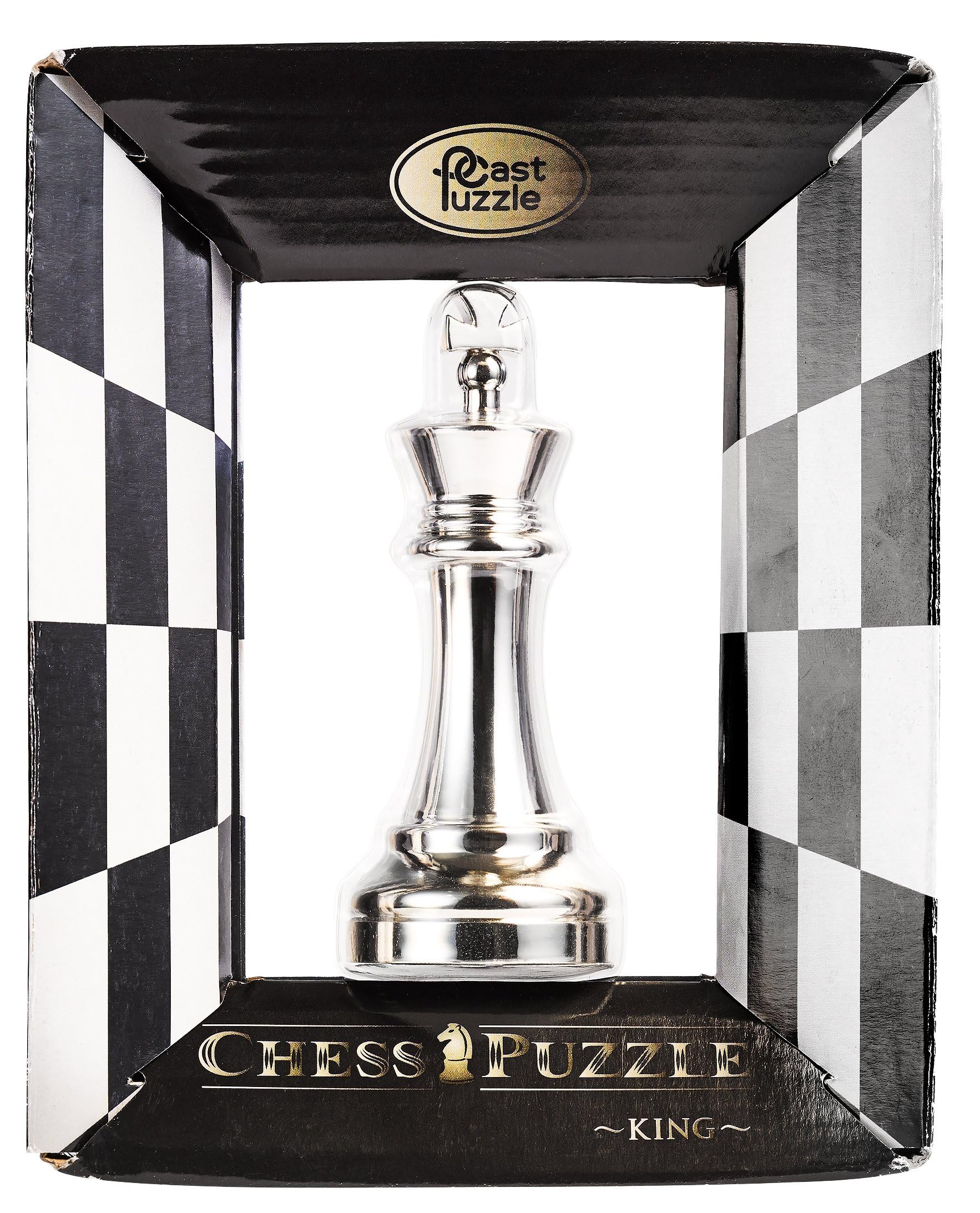 Eureka 473686 King Cast - Juego de ajedrez, color plateado , color/modelo surtido