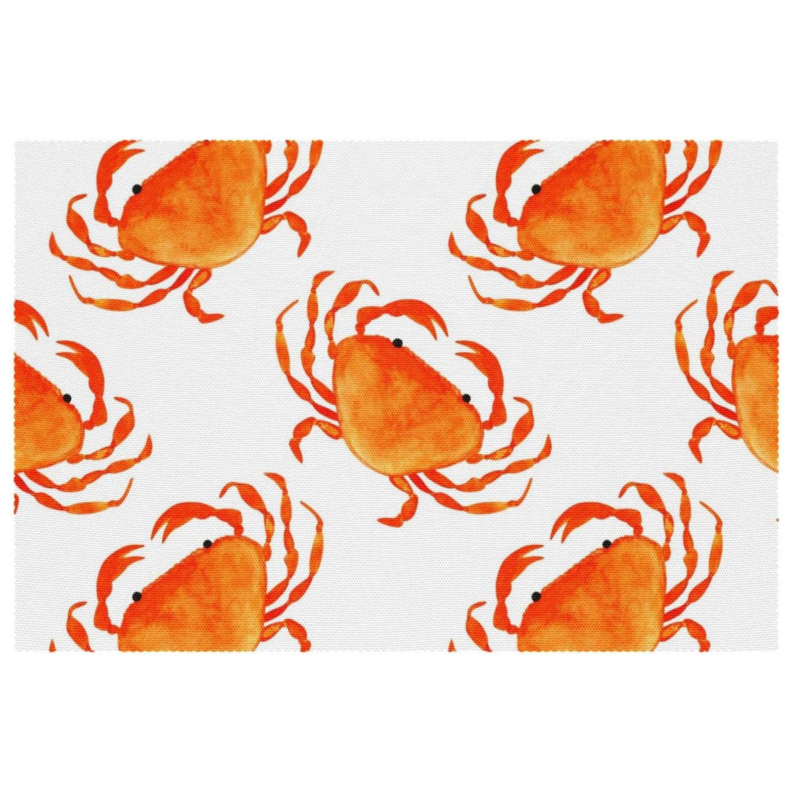 Set de table antidérapant motif crabes pour stopper les assiettes qui glissent