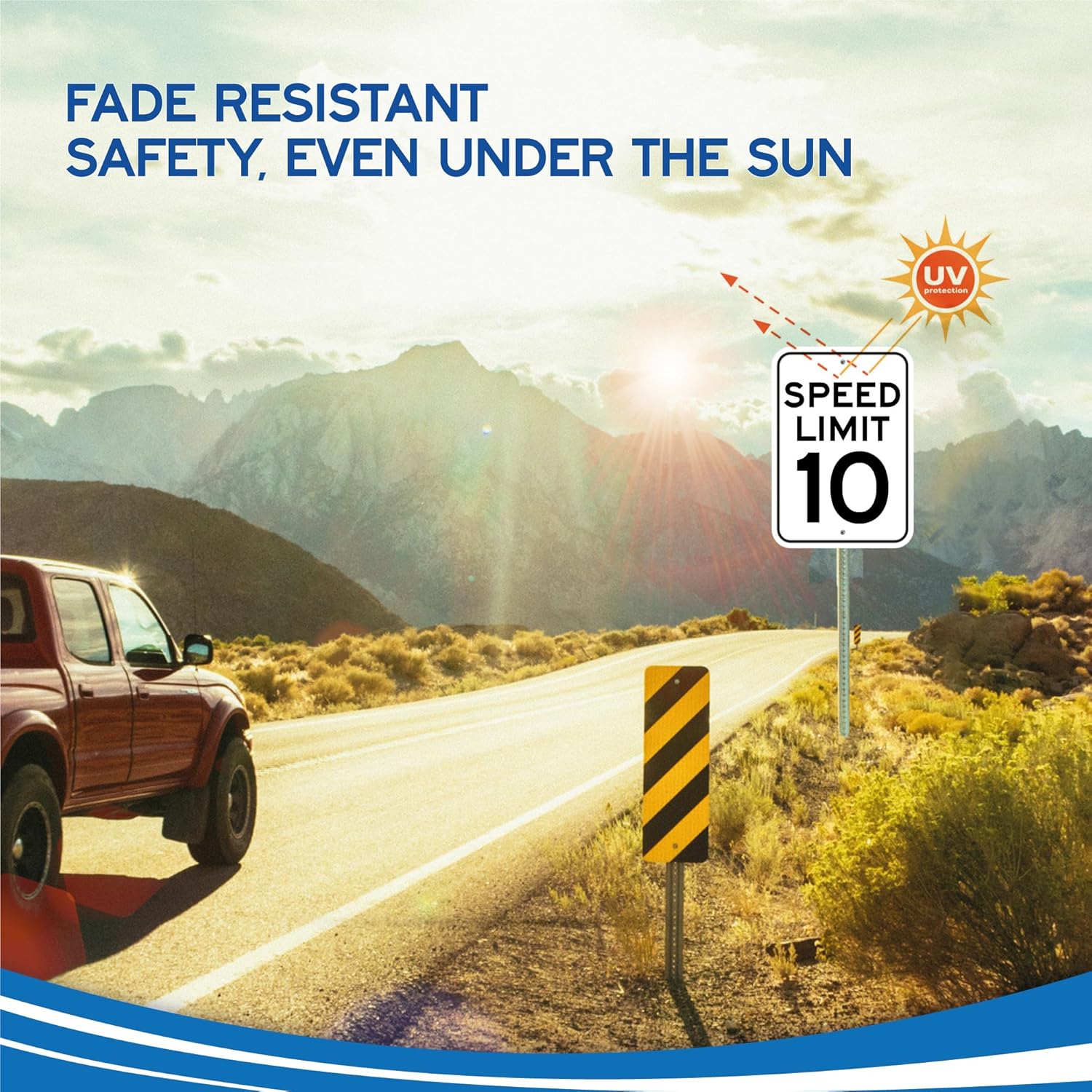 Olanzu (4 Pack) Speed Limit Signs 10 MPH – 12 x 17 Inch Engineer Grade Reflective Aluminum, Rust-Free, Weatherproof, Fade Resistant, Easy to Mount Traffic Sign for Driveways & Roads