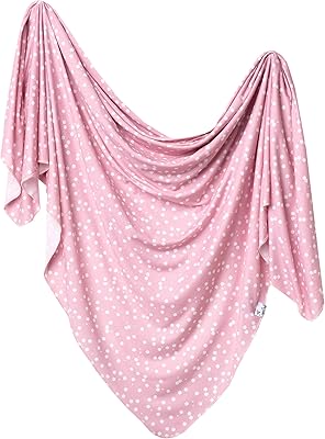 Copper Pearl Large Premium Knit Baby Swaddle Receiving Blanket Lucy