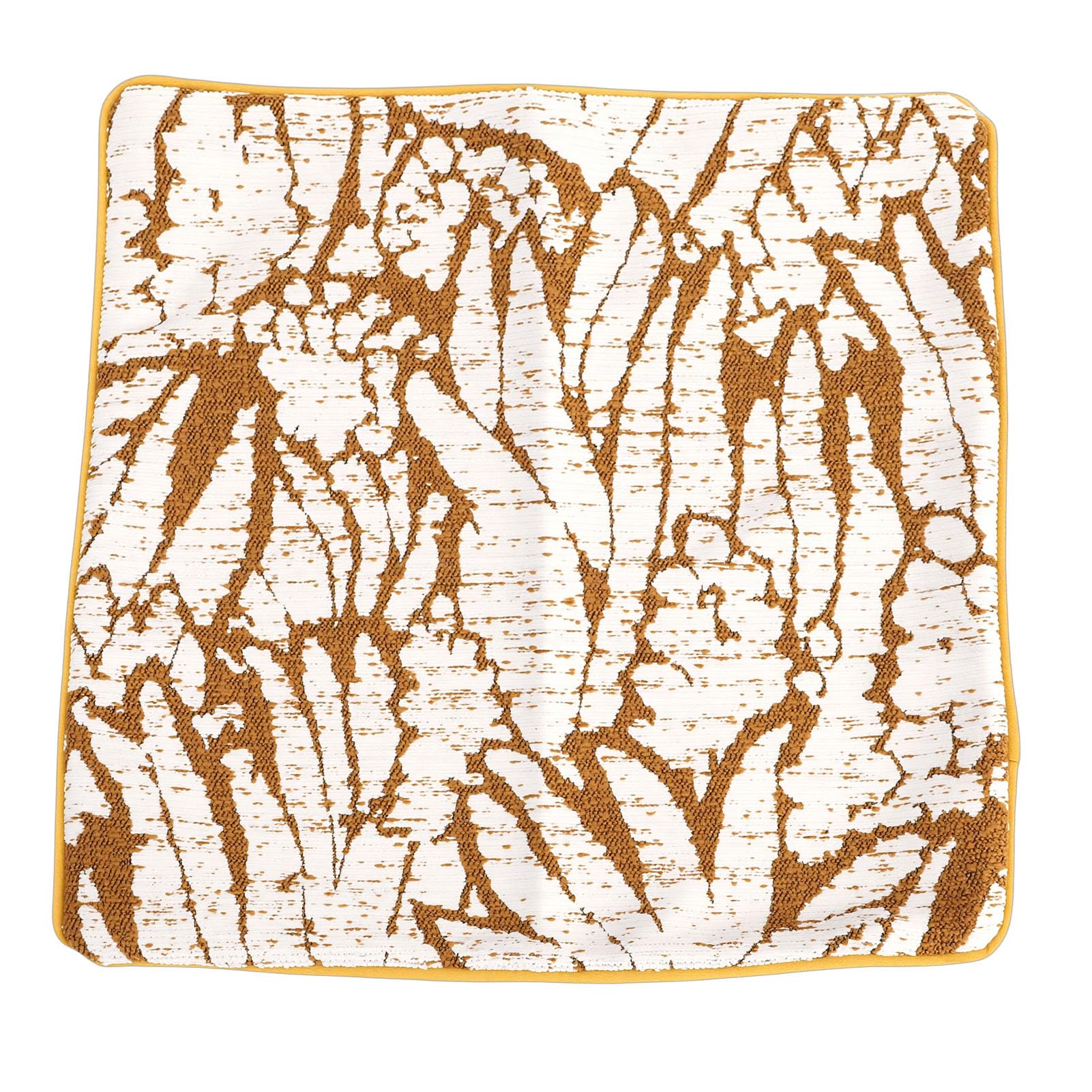 KIMISS Fundas de Almohada Rústicas Bohemias para Sala de Estar, 4 Fundas de Cojín Decorativas para sofá y sofá, de Almohada Estilo Granja Amarillas y Blancas (50,8x50,8 cm/20x20 Pulgadas)