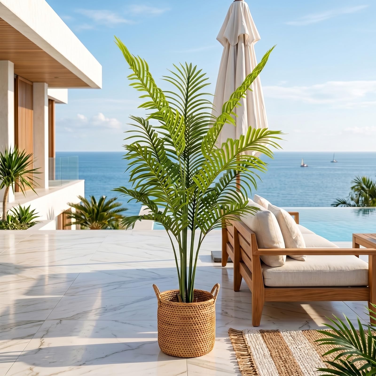 ANTING 5FT Faux Palm Tree