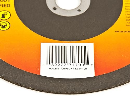 Forney 71799 Cut-off Roue avec 7/20,3 cm Tonnelle, métal, Type 1, A46t-bf, 6-inc