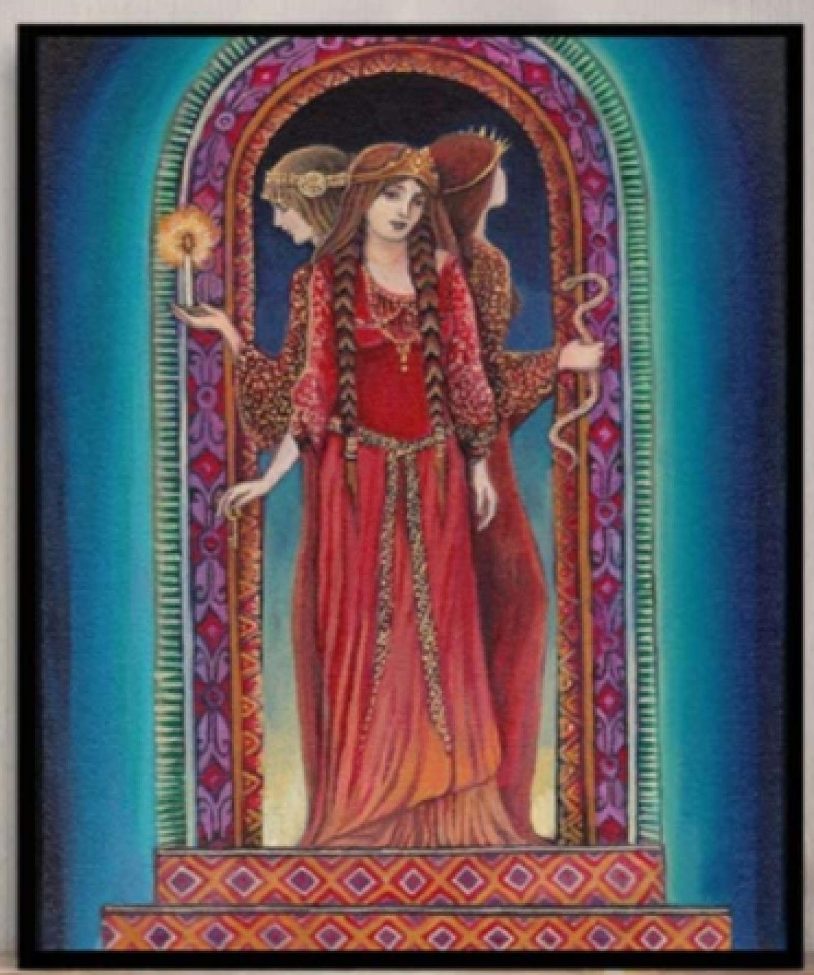 RUIYANMQ Hecate Goddess Of Crossroads Poster And Print Wall Art Picture Living Room Decor Yu432Ea 40X60Cm Without Frame
