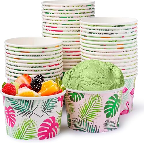 Miniatura 2 de ROYAL BLUEBONNET Cuencos de papel, paquete de 48 unidades, con temática de cuadros navideños, desechables, seguros para alimentos, multiusos, 9