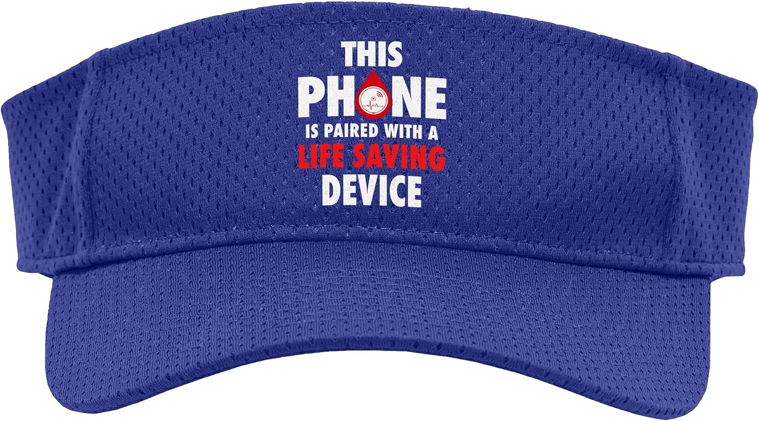 Continuous Glucose Monitor CGM Device Type 1 Diabetes Sport Sun Visor