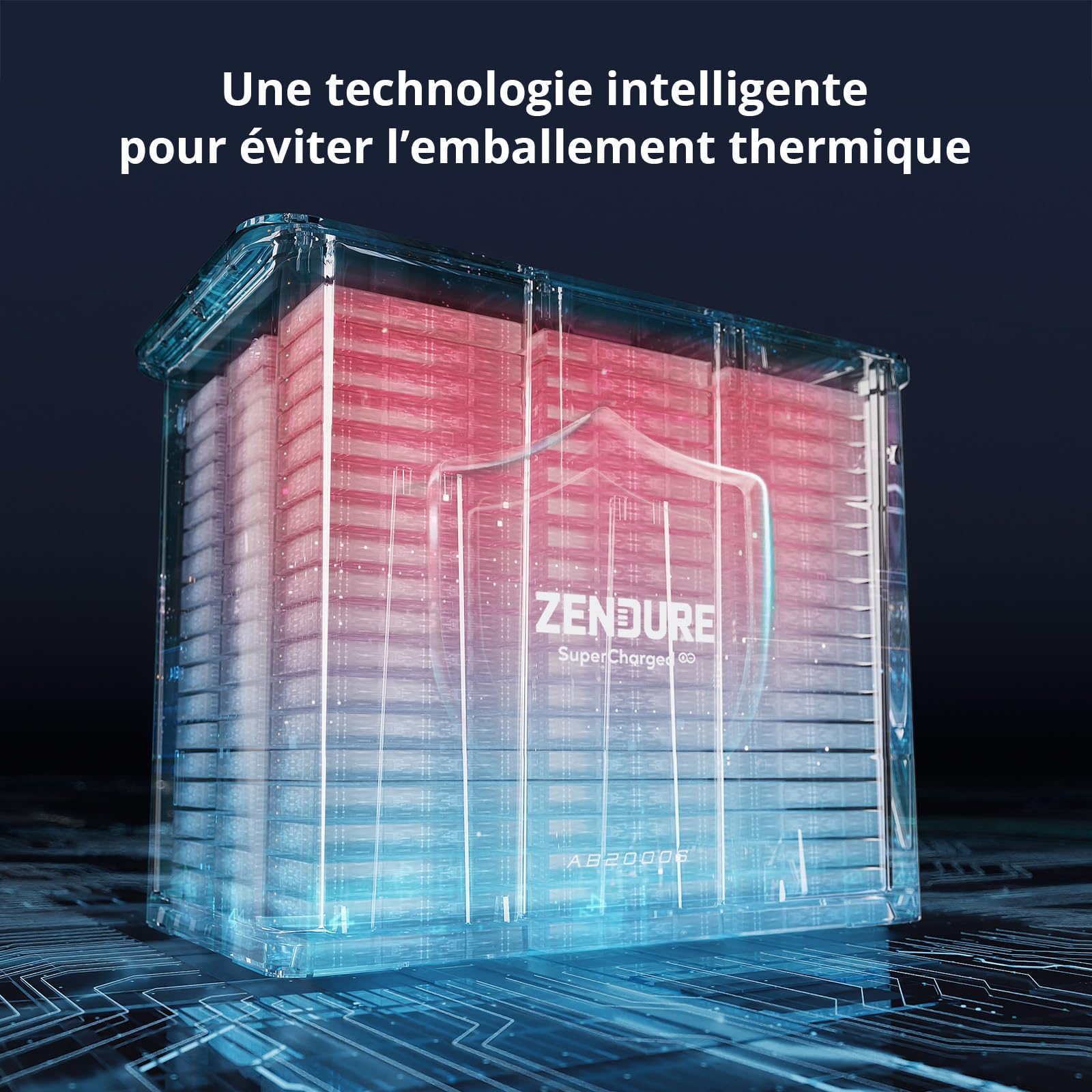 Zendure SolarFlow AB2000L, Batterie LiFePo4 1920 Wh, capacité Extensible 7680 Wh, IP65, Fonction Auto-Chauffante, Système d'extinction d'incendie par Aérosol