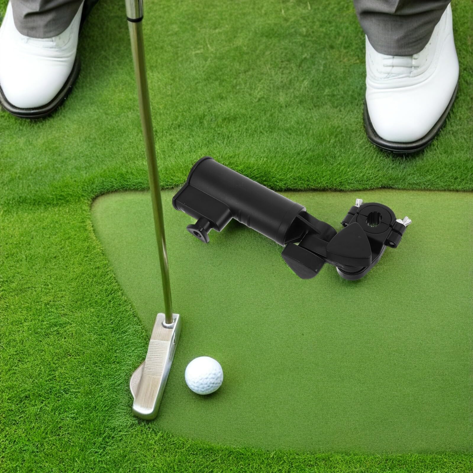 2 Stück Pack Schirmhalter für Golftrolleys Stabile Schirmklemme aus Kunststoff Einfache Montage für Golfwagen und Outdoor Sport