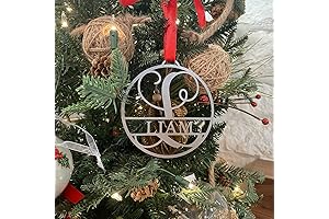 Farmhouse Monogram Ornament Christmas Tree