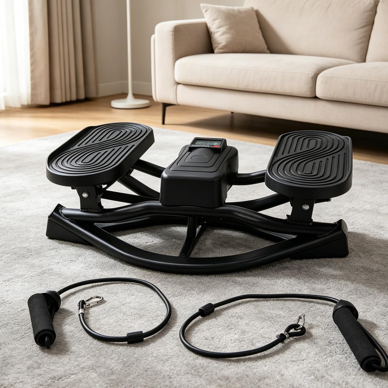 Stepper Fitness, Display HD Silenzioso, per Allenamento