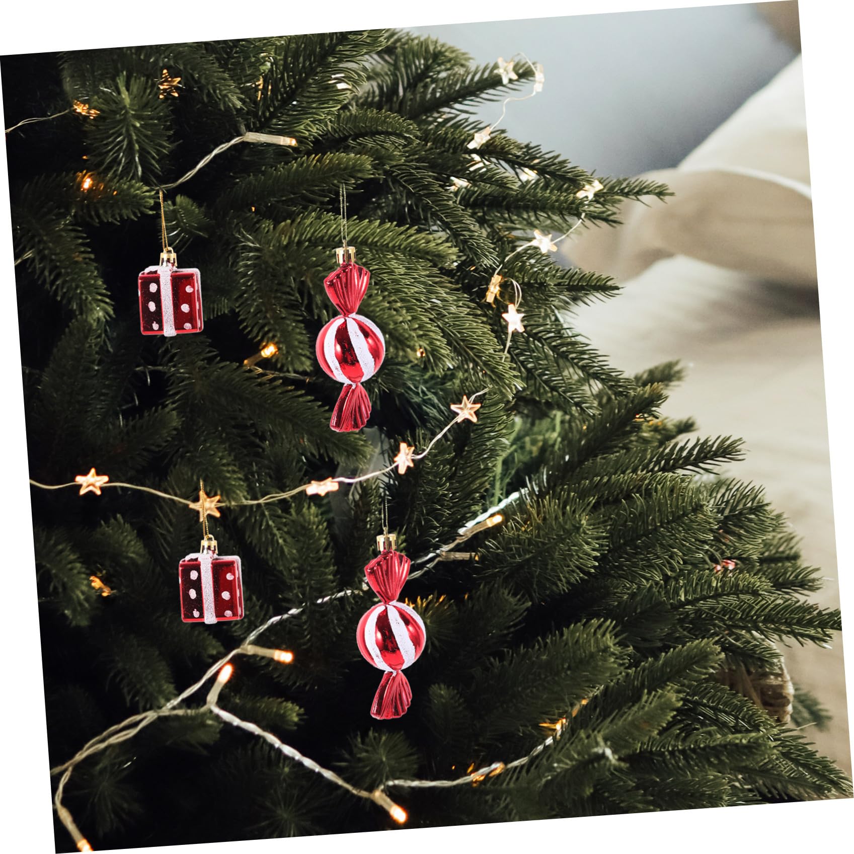 Gatuida 5 Pieds Décorations Noël Christmas Tree Xmas Tree Décoration De Noel Confiserie Noel Decoration Noel Decoration Fete Décoration Suspendue Pendentif Sapin De Noel Plastique 4pcs * 5