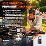 ANCEL BS200 Super Starter, Permanently Connected Jump Starter with Super Capacitor & Battery Protection System, Health Monitoring, 700A Start Assist for 3.0L Vehicles, -40°F to 176°F