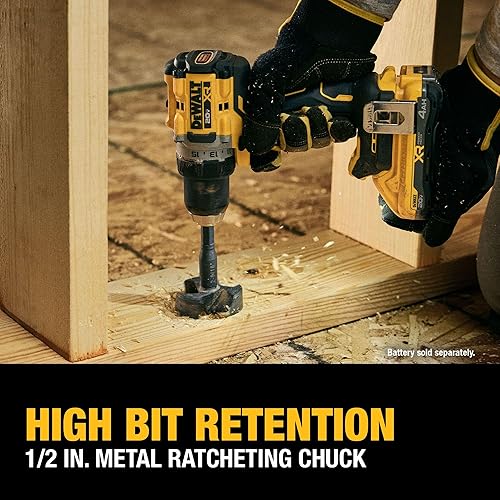 Miniatura 9 de DEWALT Taladrodestornillador inalámbrico de 12 pulgada sin escobillas MAX XR de 20 V (solo herramienta) (DCD801B)