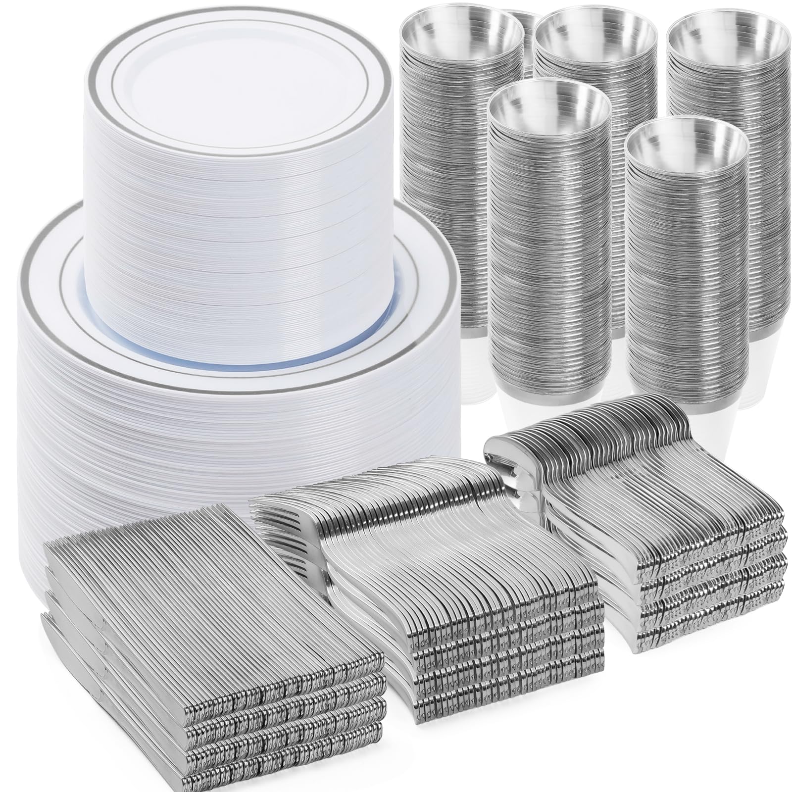 Gold Dinnerware Set for 100 Guests - 600 Piece -22 Gold Dinnerware Set for 100 Guests - 600 Piece -22