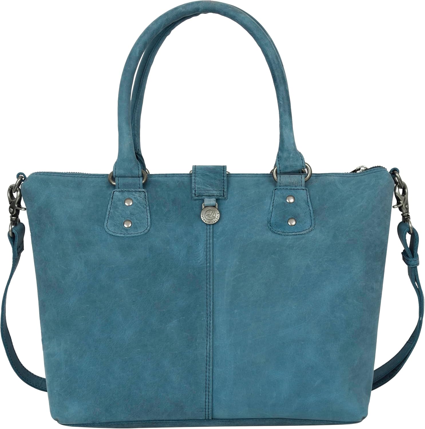 ANTONIO VALERIA Beck Hunter Leather Top Handle Bag for Women