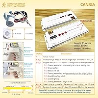 Vista 6 de PIR Sensor de movimiento LED Luces de escalera para interiores y exteriores Escalera Escalera Kit de iluminación con 3000K blanco cálido COB