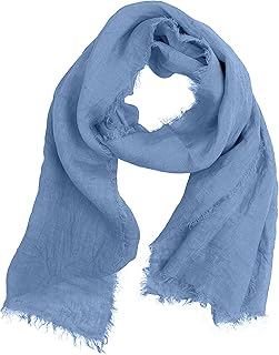 Sciarpa 100% Lino Donna Uomo Leggera Elegante