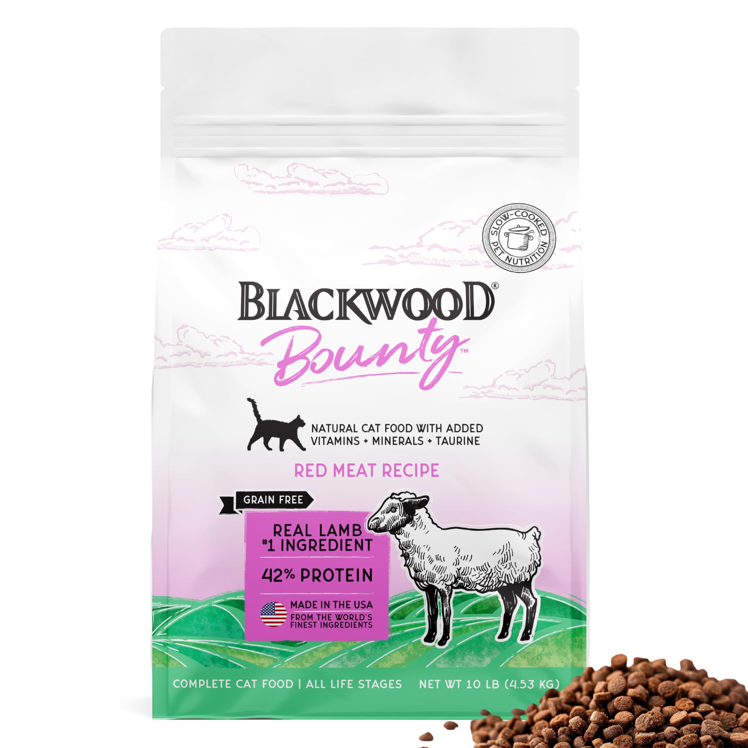 Blackwood Bounty Dry Cat Food, Red Meat Recipe, 10 lb