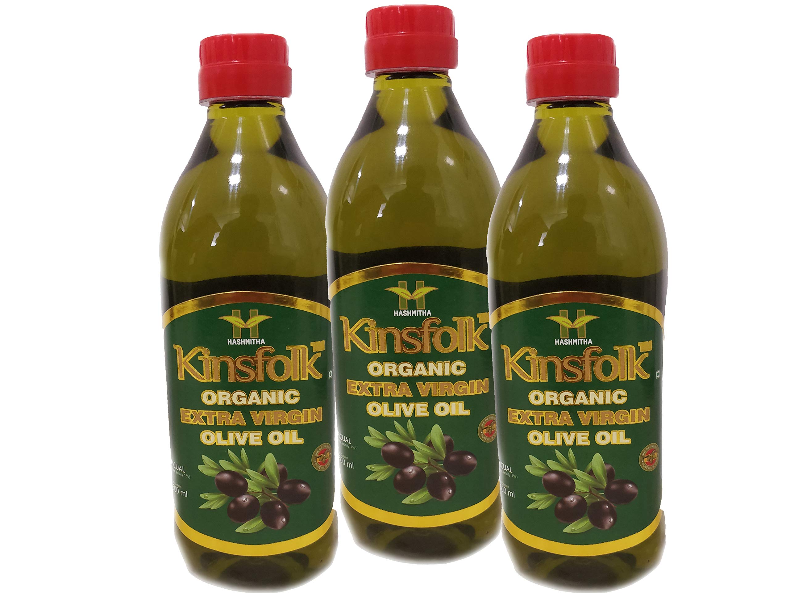 Kinsfolk Organic Extra Virgin Olive Oil (( Imported Olive Oil )) - 500 ml (( Pack of 3 )) (B07P14D89D) Amazon Price History, Amazon Price Tracker