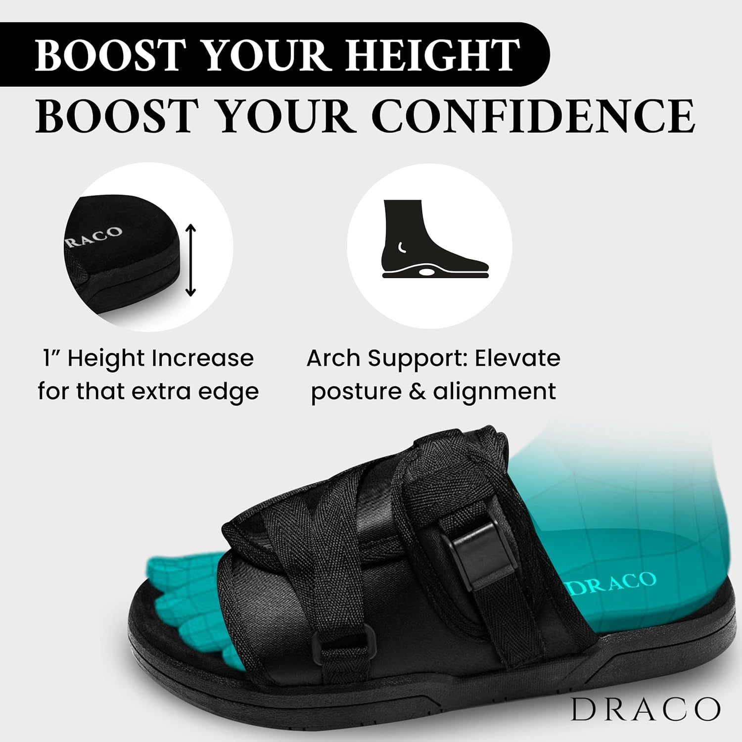 Draco DracoSlides Original Slides for Men and Women, Made from Silk with Adjustable Straps for Wide/Narrow Feet, Sandals with Arch Support & Slip Resistant, Men & Women Footwear - Image 4
