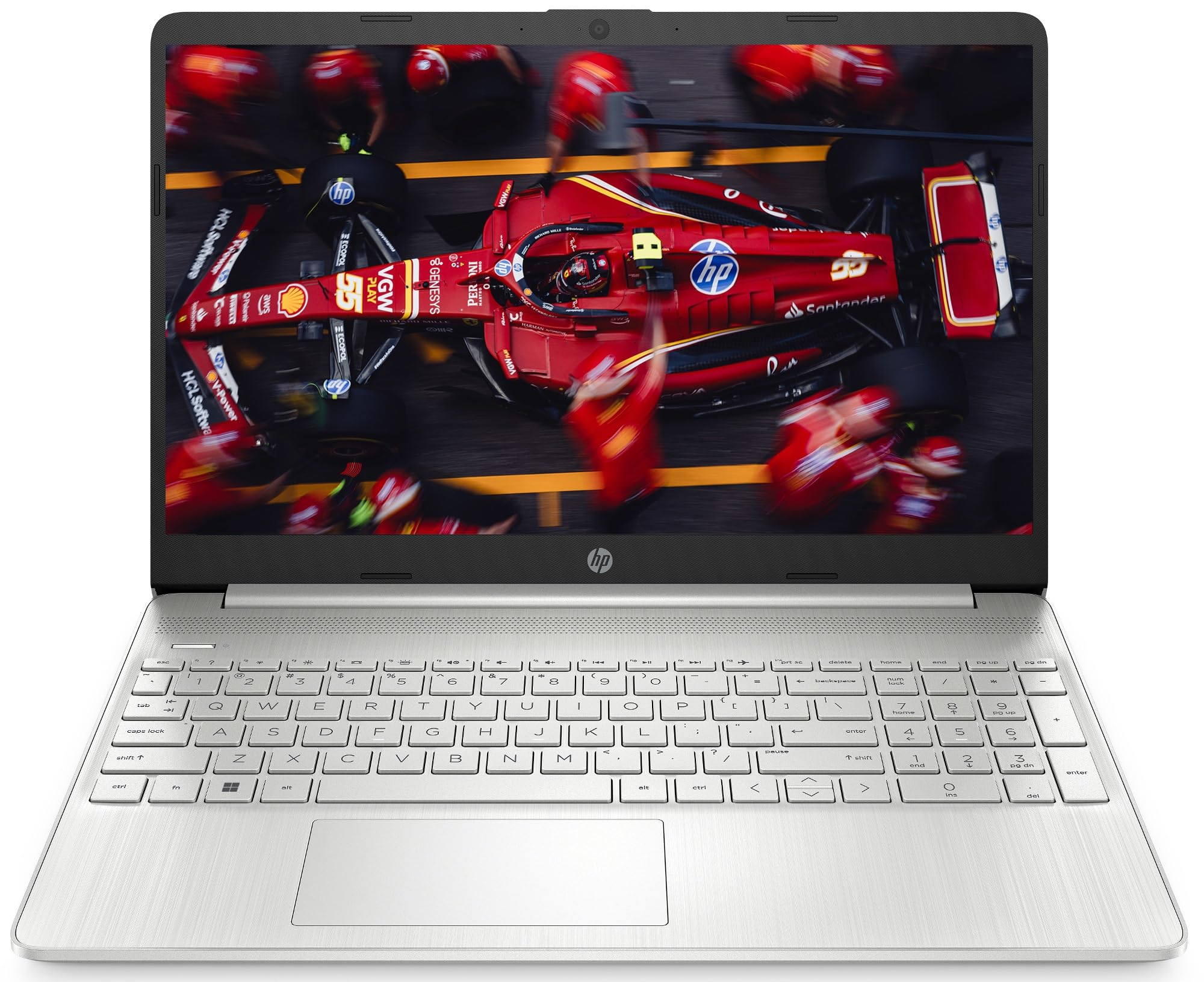 HP Laptop 15s-fq5091nl, Intel Core i7-1255U, RAM 16GB, SSD 512GB, Intel Iris Xe, Display 15.6” FHD, Antiriflesso, Wi-Fi, Lettore SD, Webcam HD, Windows 11, Argento