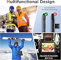 Vista 6 de Funda para iPad A16 de 10ª generación, a prueba de caídas de grado militar, resistente al agua IP68, con protector de pantalla, soporte y correa