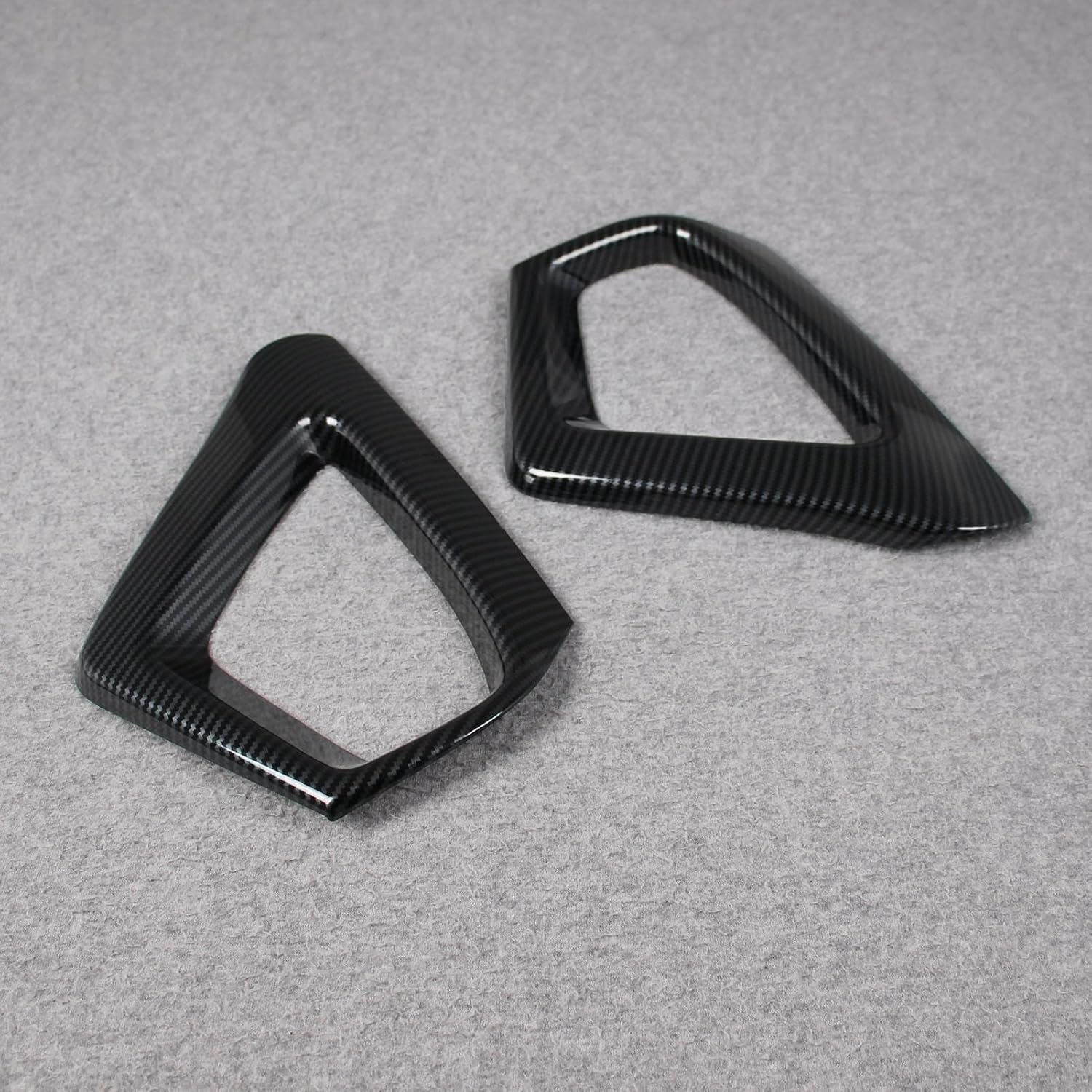 for Subaru Crosstrek 2024 2025 2026 Rear Fog Light Cover Trims Carbon Fiber Design