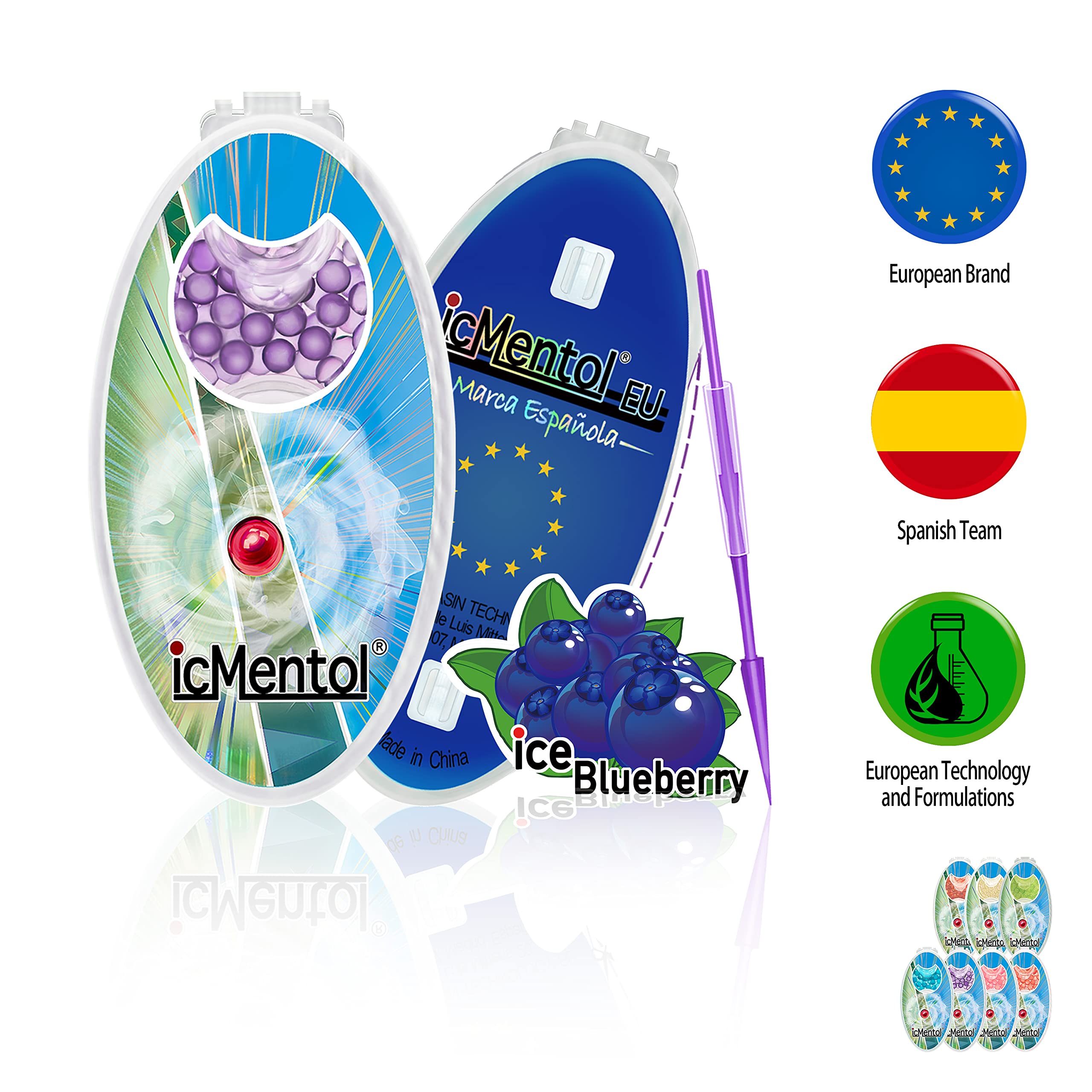 mentolowe kulki do papierosów 100 kapsułek, aromatyczne kapsułki do papierosów, papierosy mentolowe, kulki poppingowe, 100 kulki mentolowe, kapsułki mentolu, aromatyczne kulki do papierosów, menthol ball (lód jagodowy, ice blueberry)
