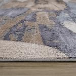 Rug Branch Aeris 4' x 6' (3'11" x 5'7") Bleu/Beige Résumé Intérieur Rug, Contemporain, Pile moyen, Tapis résistant aux taches - Salon, Chambre, Salle à manger et Cuisine