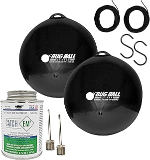 Bug Ball 2 Pack Starter Kit Complete- Odorless Eco-Friendly Biting Fly and Insect Killer with NO Pesticides or Electricity...