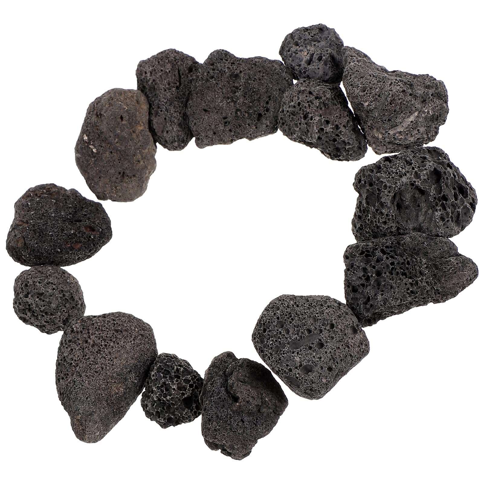 HANABASS 1 Pack of Aquarium Stones, Lava Rock, Volcanic Rock Fish Tanks Decorative Stone for Plants Gravel for Garden Cover Plant Drainage Gravel Terrarium Landscaping Indoor(200g)
