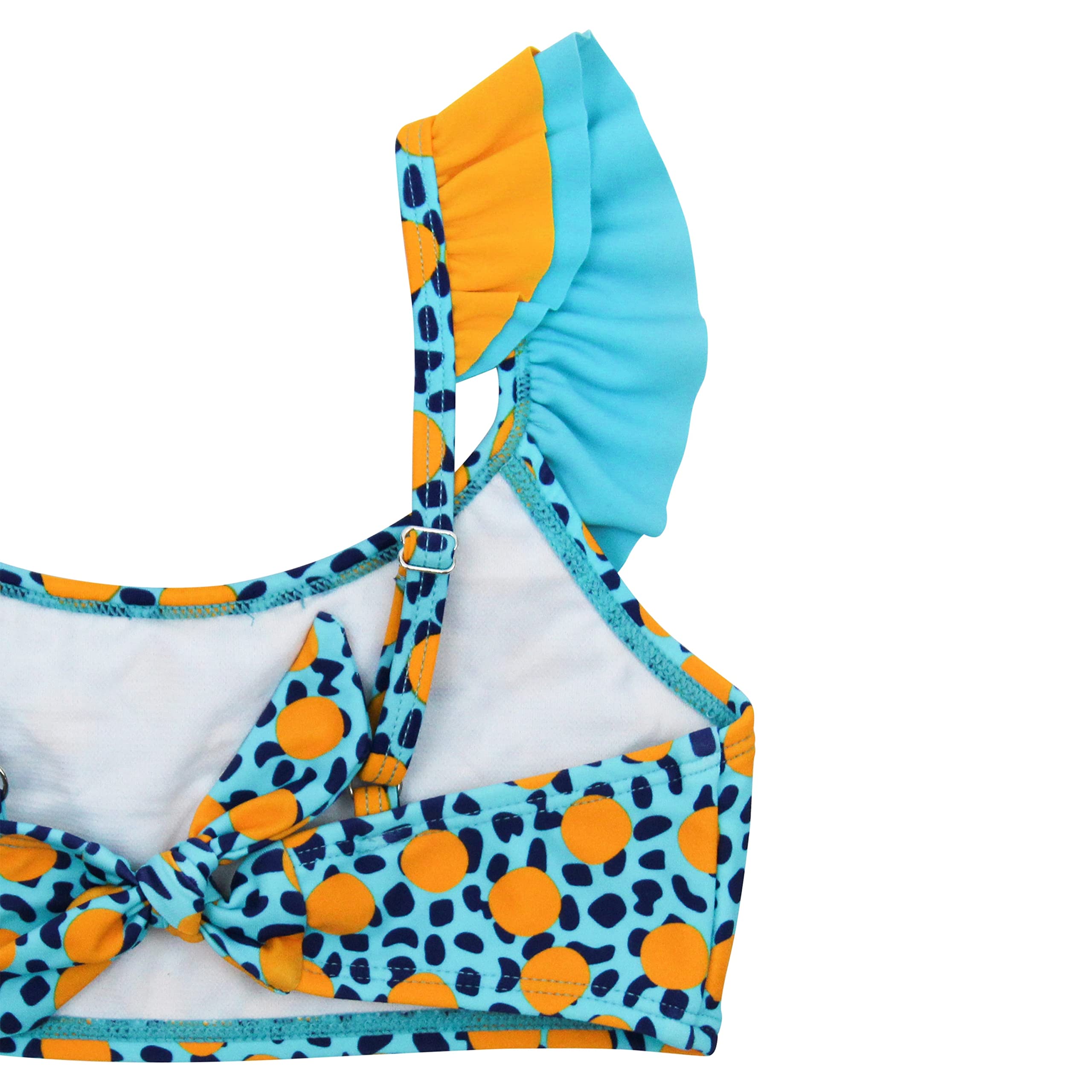SwimZip Bikini de 2 piezas para niñas, protección solar UPF 50+, varios colores
