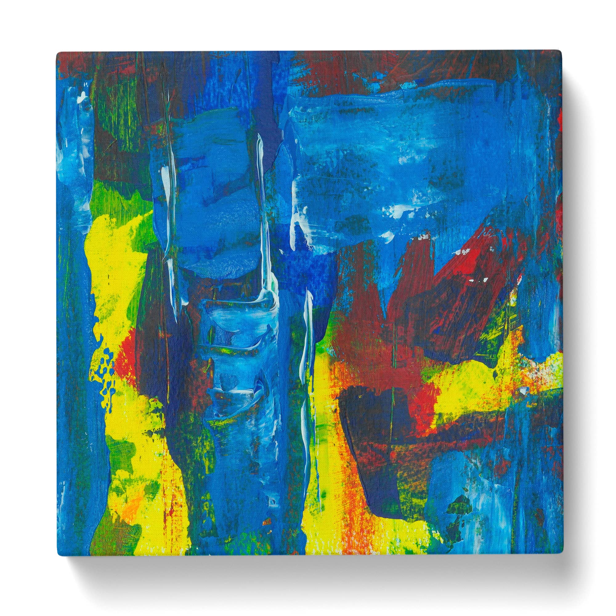 Abstract Art Painting Vol.83 by S.Johnson Canvas Print, Mixed, 35L x 35W cm - Image 3