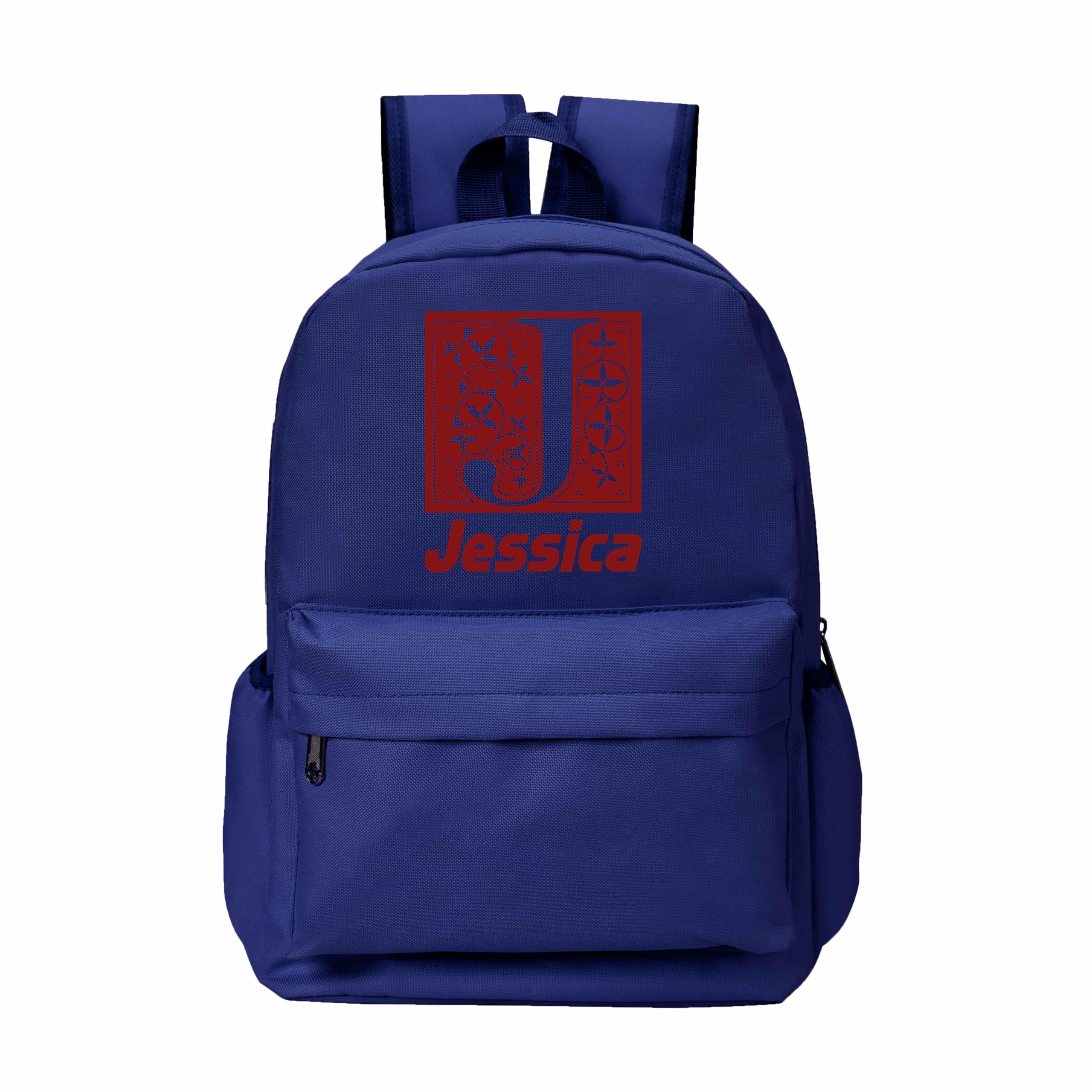 Personalised Kids Name Letter Backpack: Primary School Bags for Boys, Nursery Travel & Baby - Durable Boys & Girls Backpack + Side Water Bottle Holder