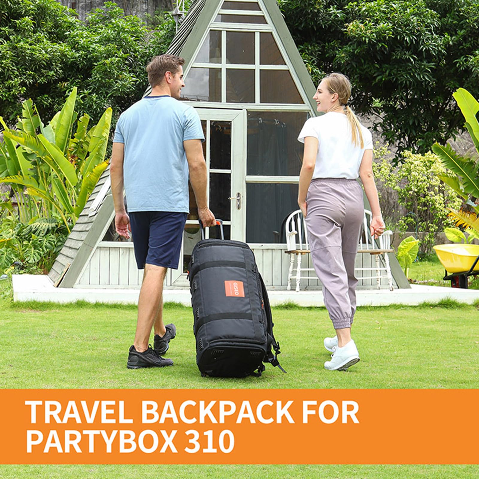 Zaino da Viaggio per Altoparlante JBL PARTYBOX 310 Custodia di Protezione Custodia di Trasporto Borsa Tote (nero)