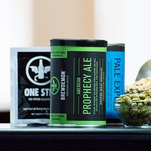 Miniatura 5 de BrewDemon Kit Pro para elaborar cerveza artesanal – NO REQUIERE AIRLOCK O SIFÓN – El fermentador cónico elimina los sedimentos y hace una cerveza de