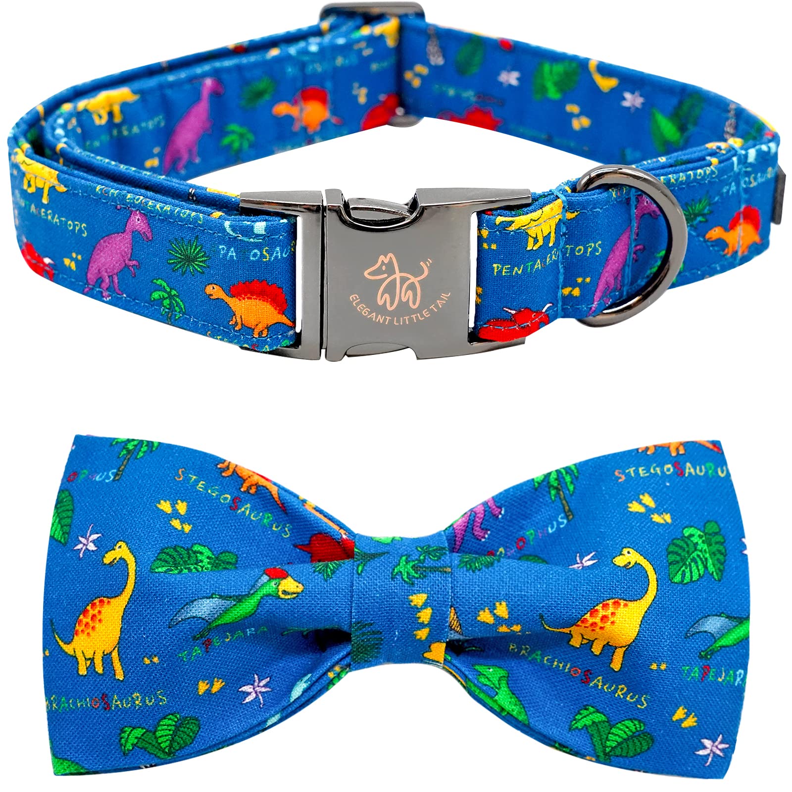Collier pour chien avec nœud Elegant Little Tail souple réglable pour toutes tailles