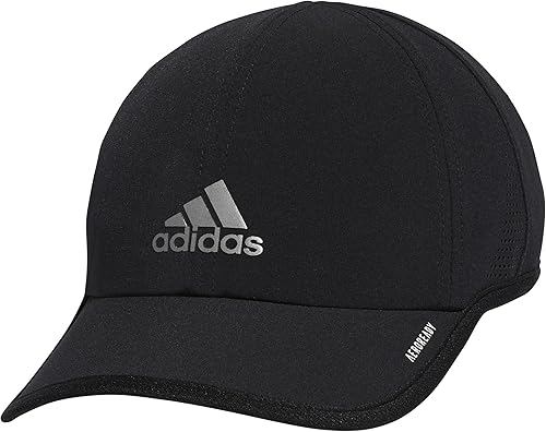 Hombo de superlite de los hombres adidas, entrenamiento de rendimiento atlético de la tapa relajada ajustable, reflectante negro/plateado/2,0, un tamaño único