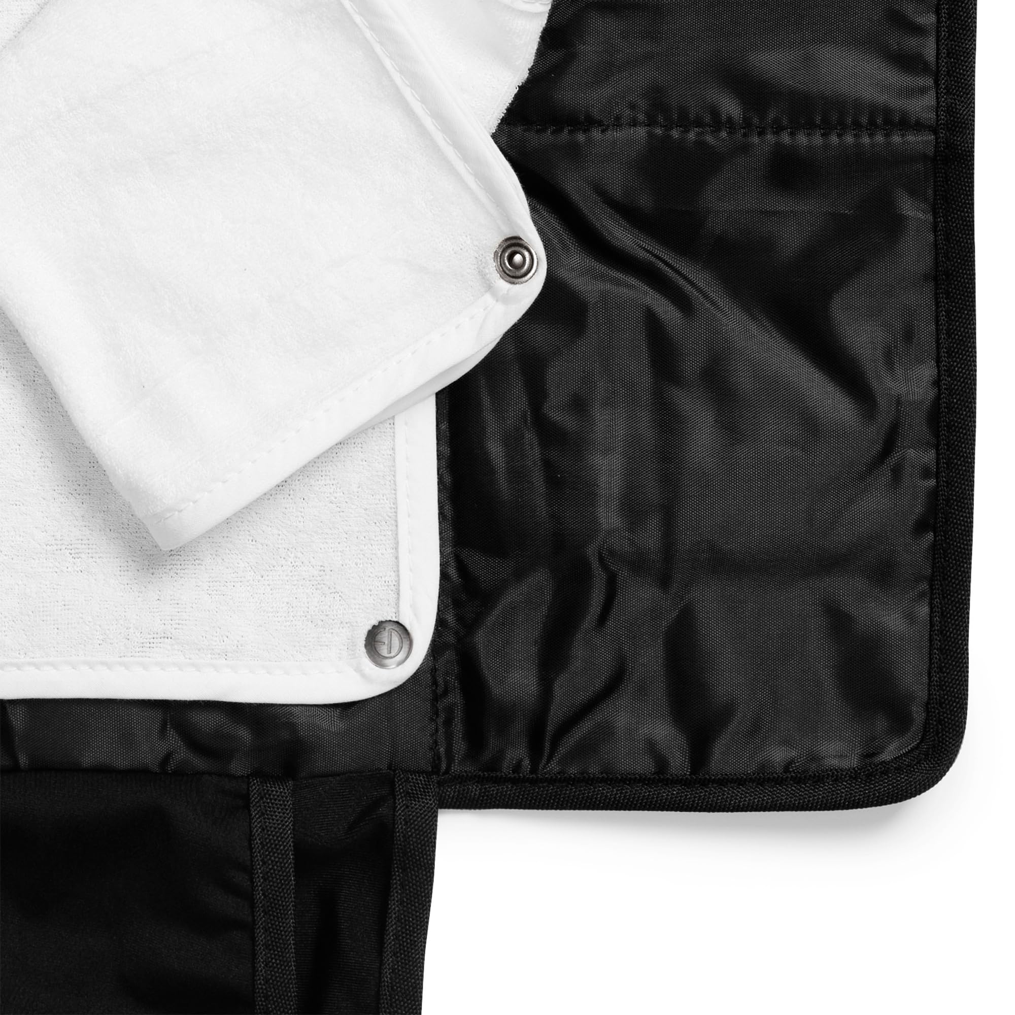 Elodie Details Cambiador Portátil Bolsa de Viaje Impermeable (2 toallas incluidas) - Off Black, Negro