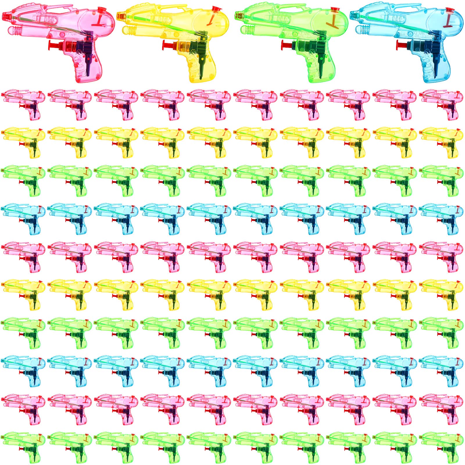 View 1 of **UNKNOWN IF MISSING PARTS**
Jexine 100 Pcs Squirt Water Guns Mini Water Gun for Kids Water Squirter Pistol Toys for Boys Girls Summer Pool Beach Party Favor