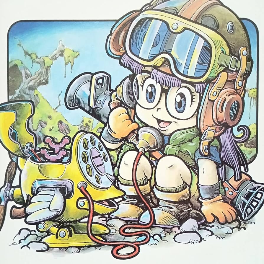 Dr.スランプ アラレちゃん　表紙用　イラスト 鳥山明 ドクタースランプ アラレちゃん 表紙用 イラスト 1983年