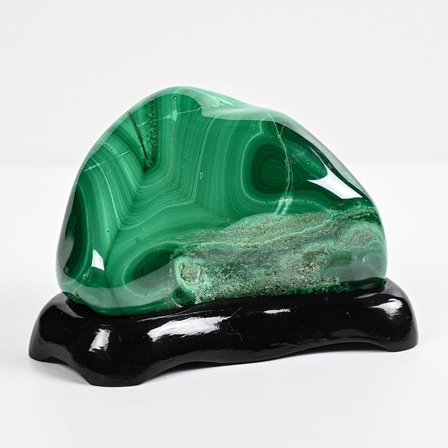 16.孔雀石　マラカイト　原石　鉱物　ミネラル　魔除け　開運　インテリア　風水 Amazon.co.jp: 【英雅堂】魔除けの力を持つと言われるマラカイト