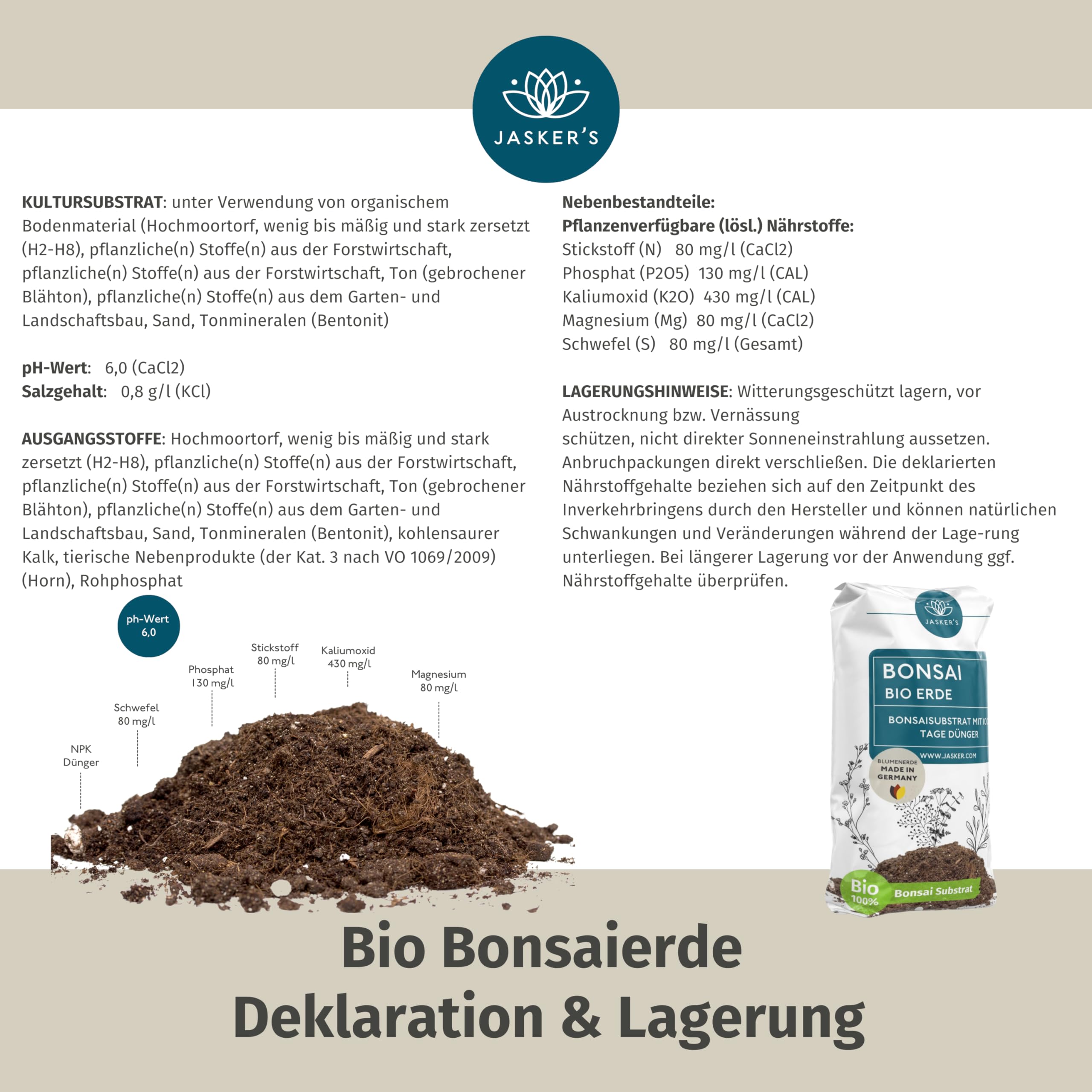 Erde fr Bonsai | 20 L | Bonsaierde + Dnger und Wurzelaktivator | zum  Umtopfen und Pflanzen (Bonsaierde, 20 L) : Amazon.de: Garten