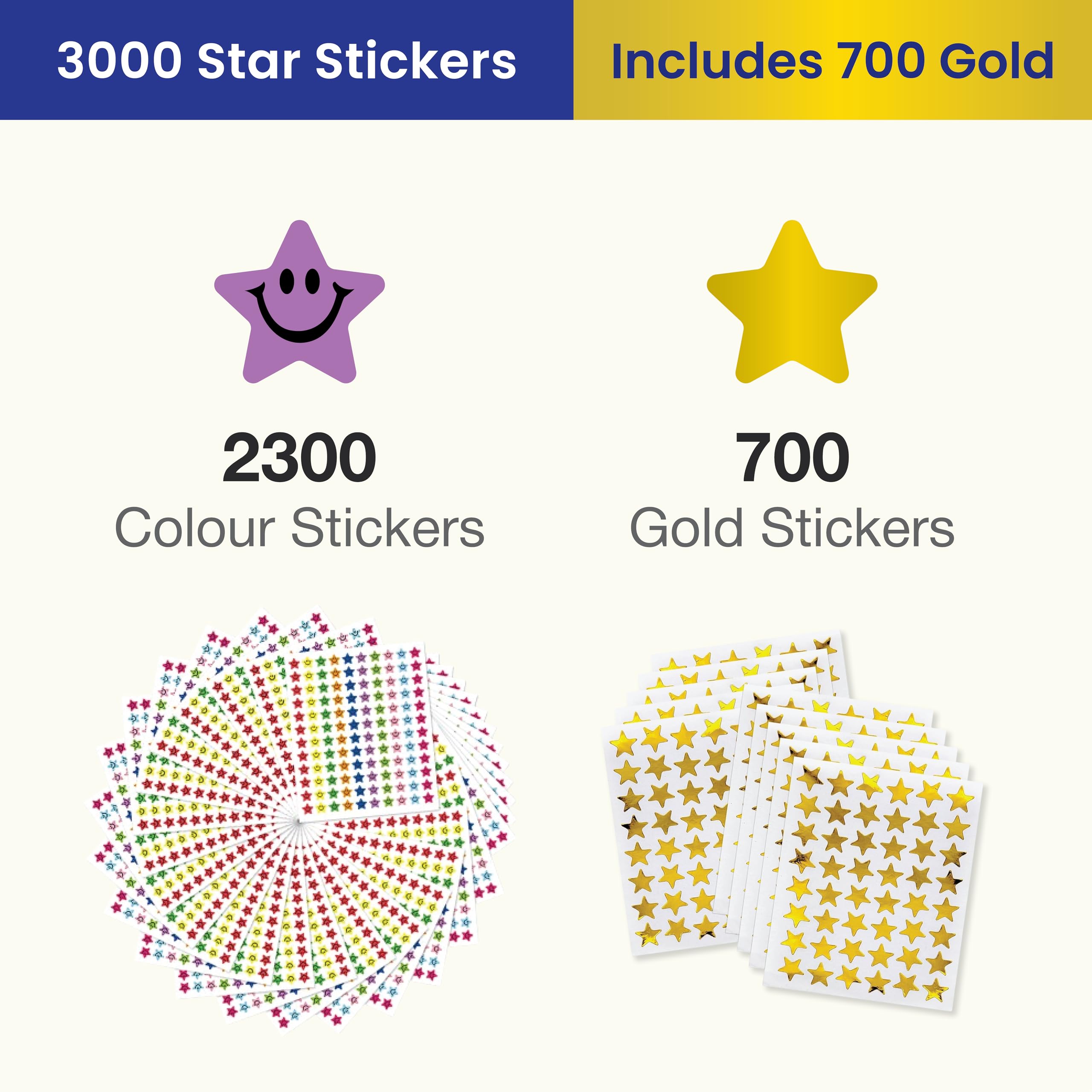 Reward Chart for Children Behaviour, 100 Charts with 3000 Star Stickers - Image 3