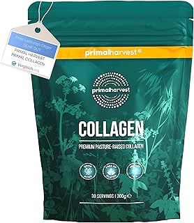 Primal Harvest Collagen Pulver Hochwertiges hydrolysiertes Kollagenpulver Typ I & III – 300 g – Geschmacksneutral – Kollagenpeptide