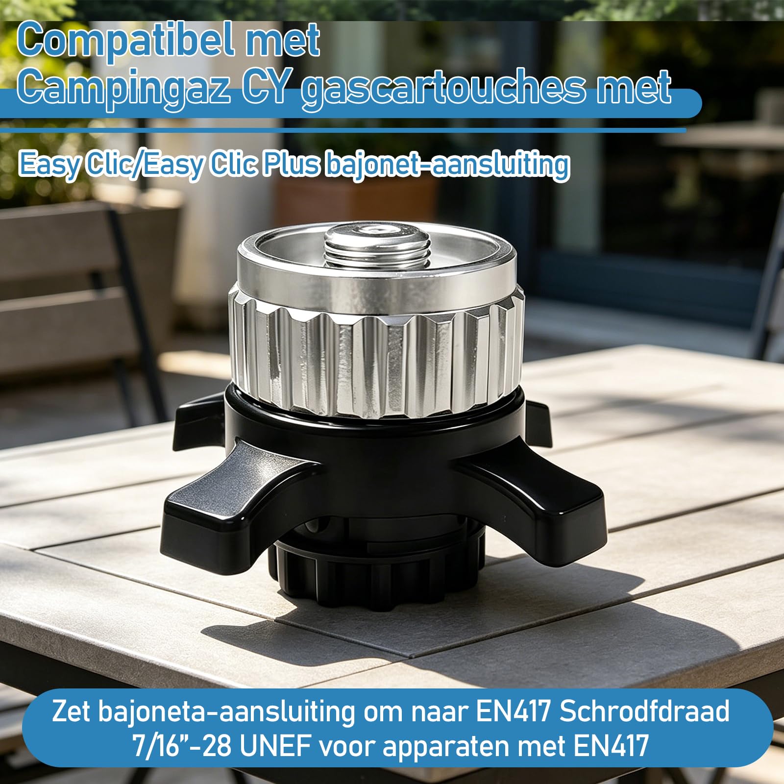 Bombona Camping Gas,Gas Camping,Adaptador de Cartucho de Gas,Compatible con Las bombonas de Gas Campingaz CV/​​Easy Clic, y Compatible con válvulas roscadas EN417,Adecuado para Picnic