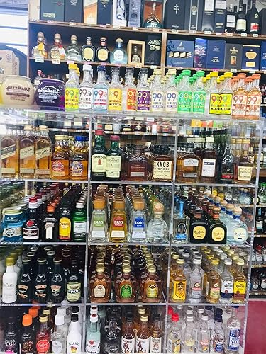 Miniatura 7 de Exhibición comercial al por menor para mini muestreador 1.7 fl oz Licor Shot Botellas de avión Nips Rack También cualquier otro punto de venta