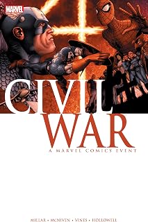 Civil War by Mark Millar: Marvel Superhero Comic Collection #1-7 | Epic Hero vs Hero Conflict