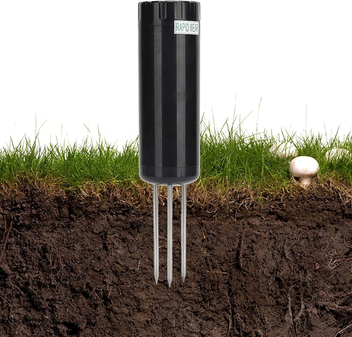 Soil Tester,3‑Probe Soil Speed Measuring Tester Multi‑Functional Soil Analyzer Garden Tool Sensor